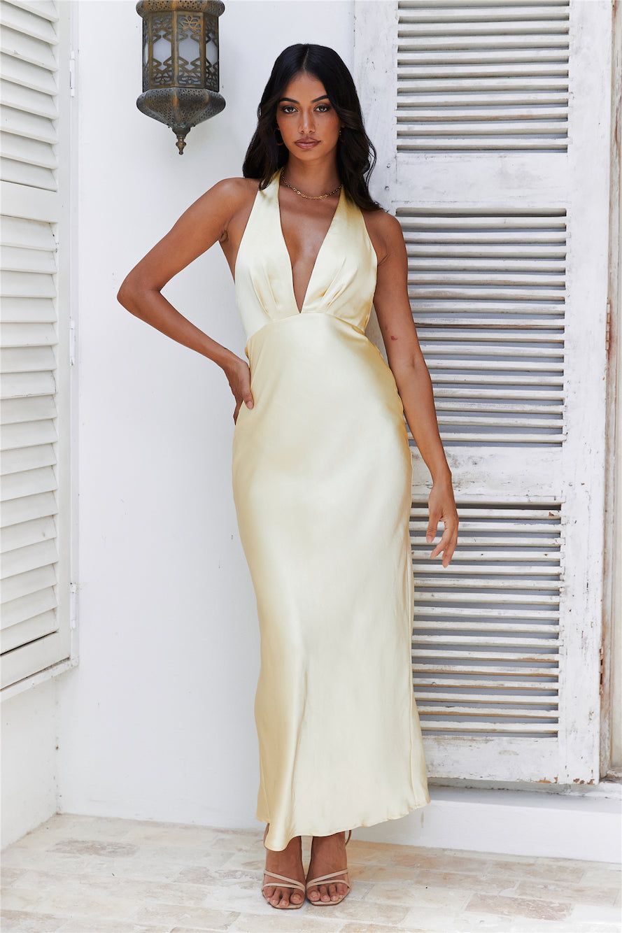 Arrived In Luxe Maxi Dress Yellow sold by Hello Molly product image thumbnail 4