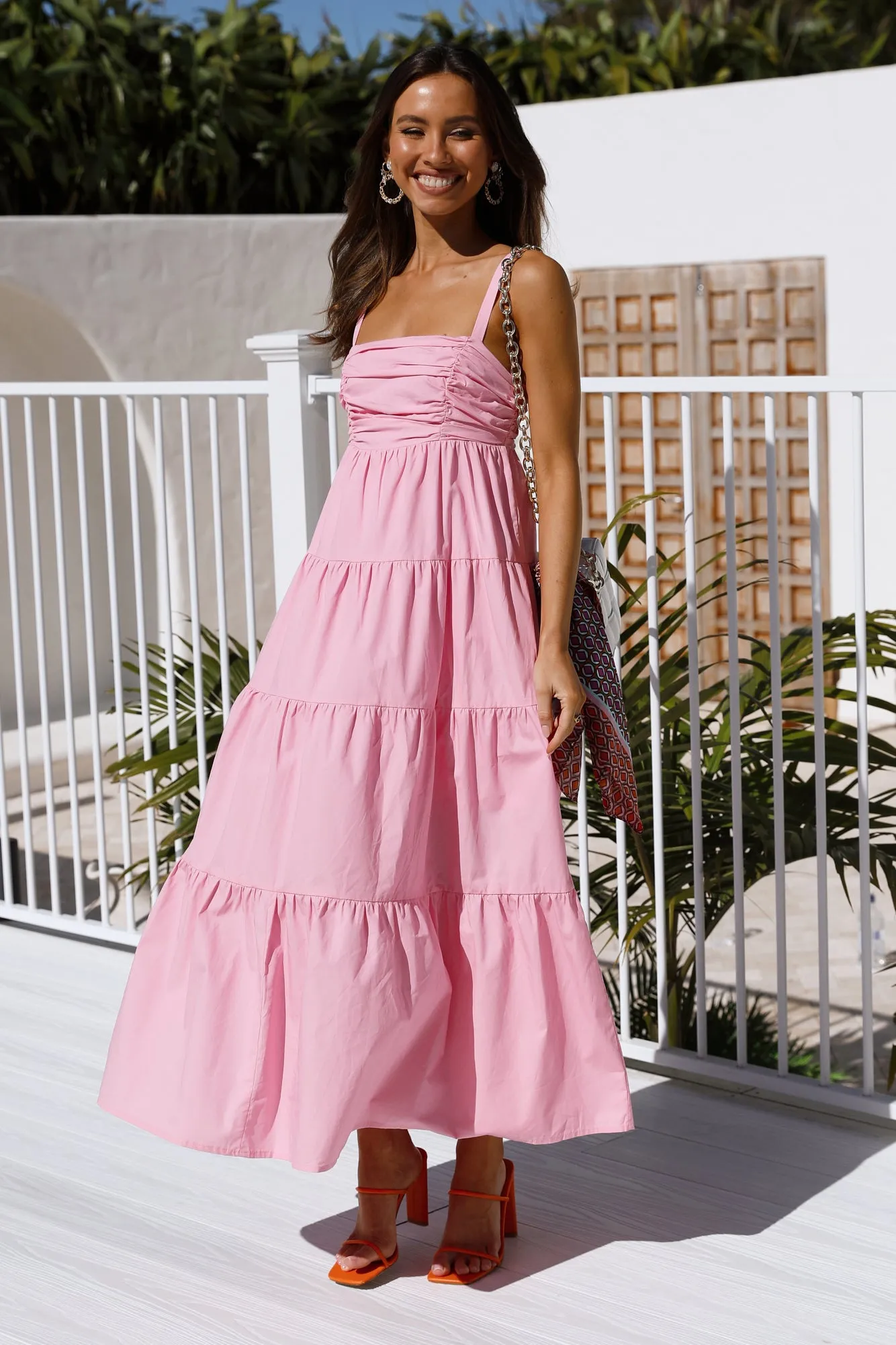 Knock Knock Maxi Dress Pink sold by Hello Molly product image thumbnail 2