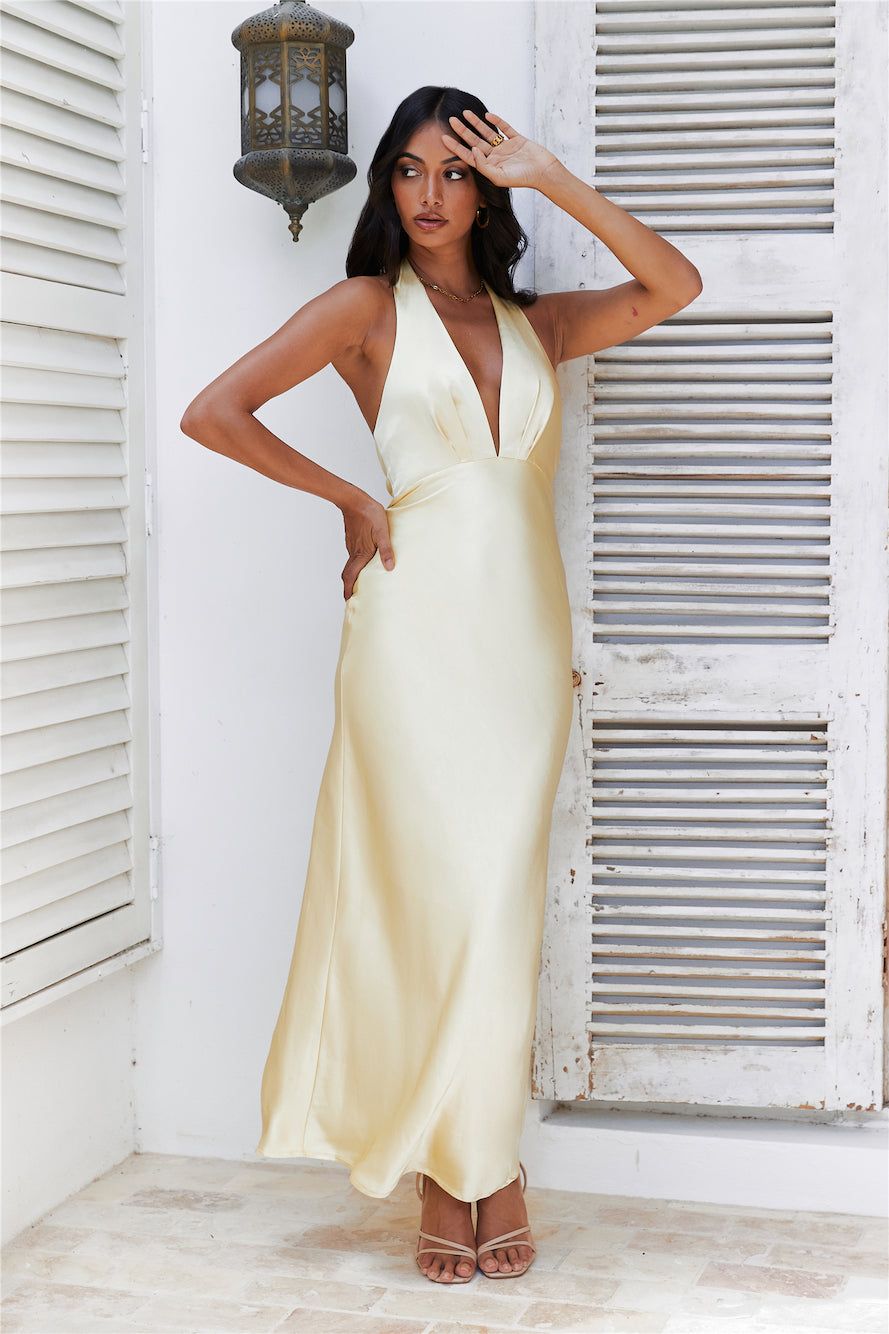 Arrived In Luxe Maxi Dress Yellow sold by Hello Molly product image thumbnail 2