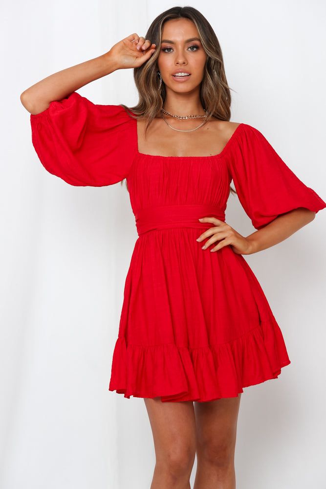 This Is Espionage Dress Red sold by Hello Molly