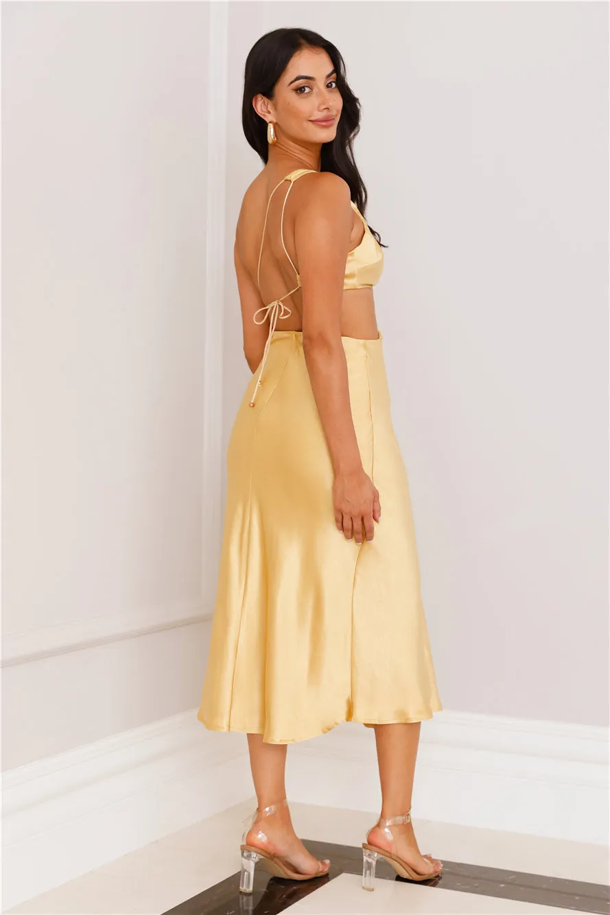 Dreamy Look Midi Dress Yellow sold by Hello Molly product image thumbnail 4