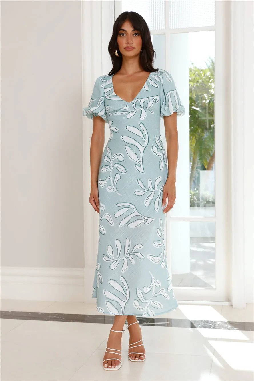 Autumn Breeze Maxi Dress Sage sold by Hello Molly