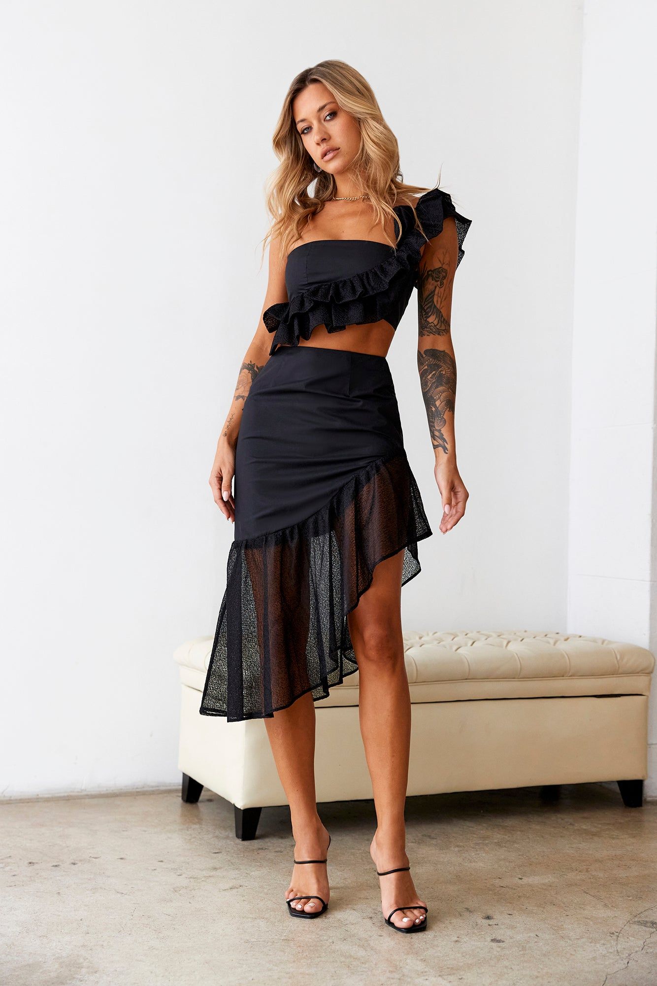 SUR BELLE Key To Wonderland Crop Top Black sold by Hello Molly product image thumbnail 3