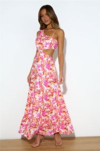 Lover Of Print Maxi Dress Pink sold by Hello Molly