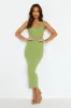 Rotation Ribbed Midi Dress Green sold by Hello Molly