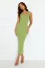 Rotation Ribbed Midi Dress Green sold by Hello Molly