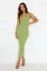 Rotation Ribbed Midi Dress Green sold by Hello Molly