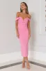 Bring The Style Midi Dress Pink sold by Hello Molly