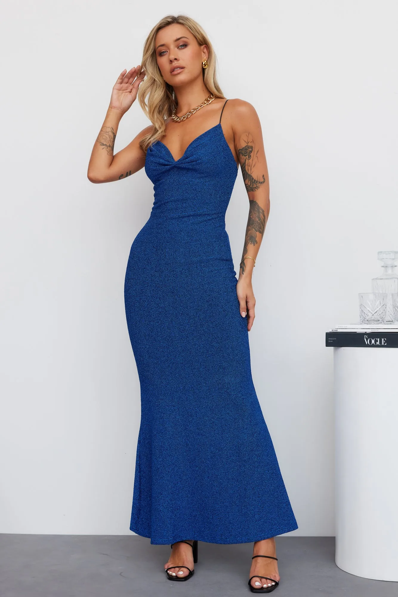 RUNAWAY Fantasy Maxi Dress Blue sold by Hello Molly product image thumbnail 3