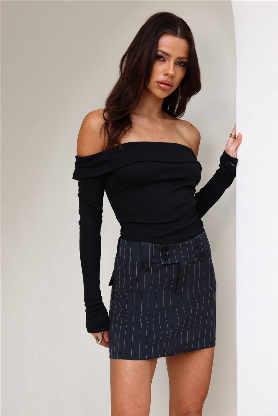 Top Of All Long Sleeve Crop Top Black sold by Hello Molly product image thumbnail 3