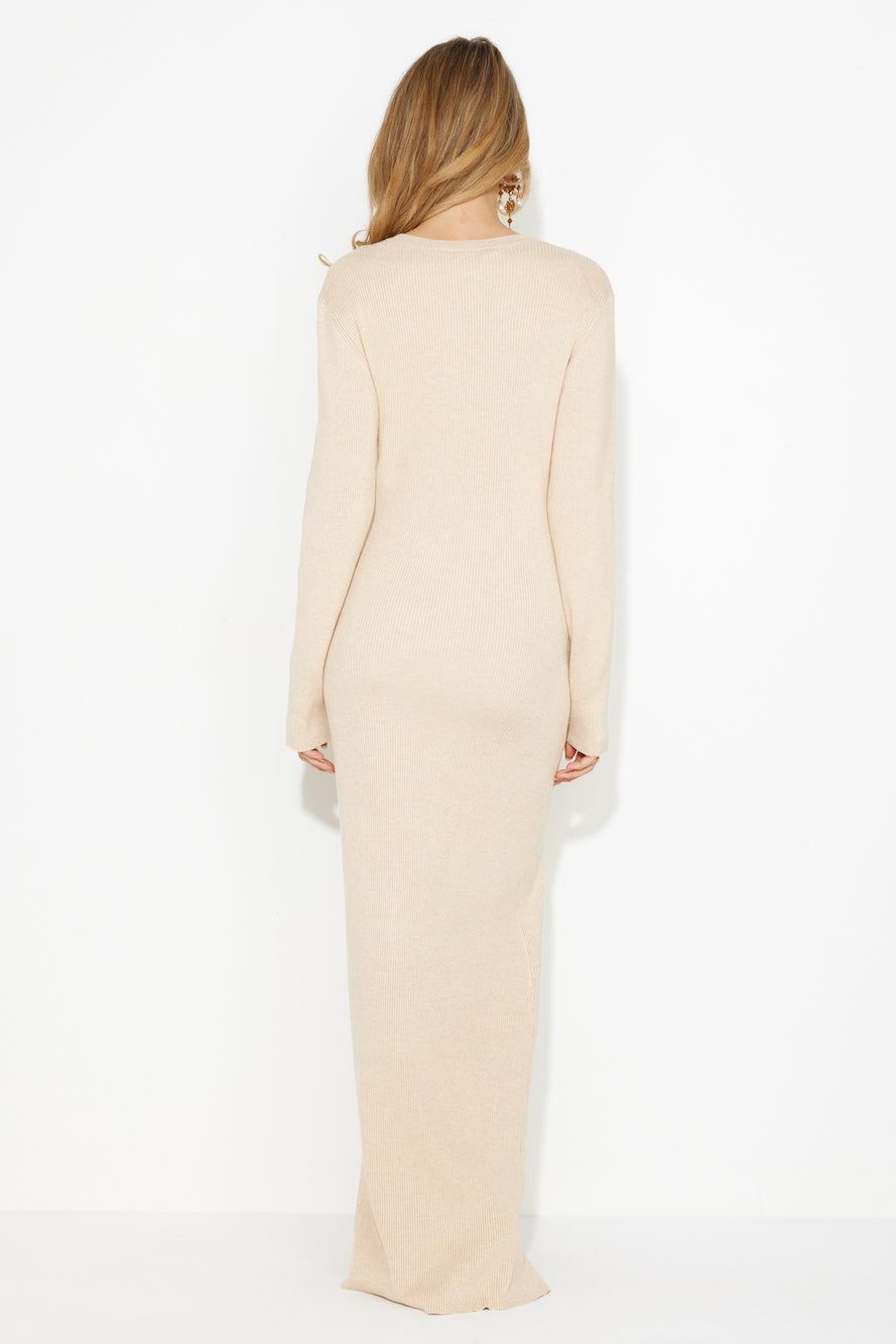 LIONESS Opulence Maxi Dress Beige sold by Hello Molly product image thumbnail 5