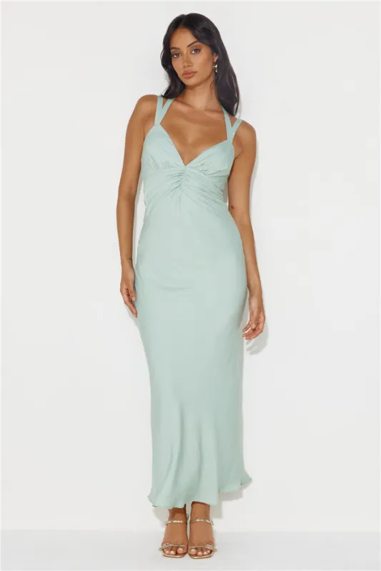Level Up Maxi Dress Sage sold by Hello Molly