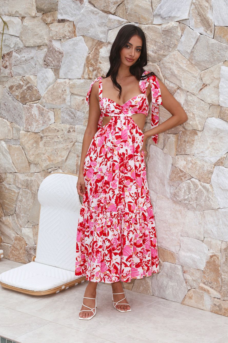 Classy Style Maxi Dress Red sold by Hello Molly product image thumbnail 5