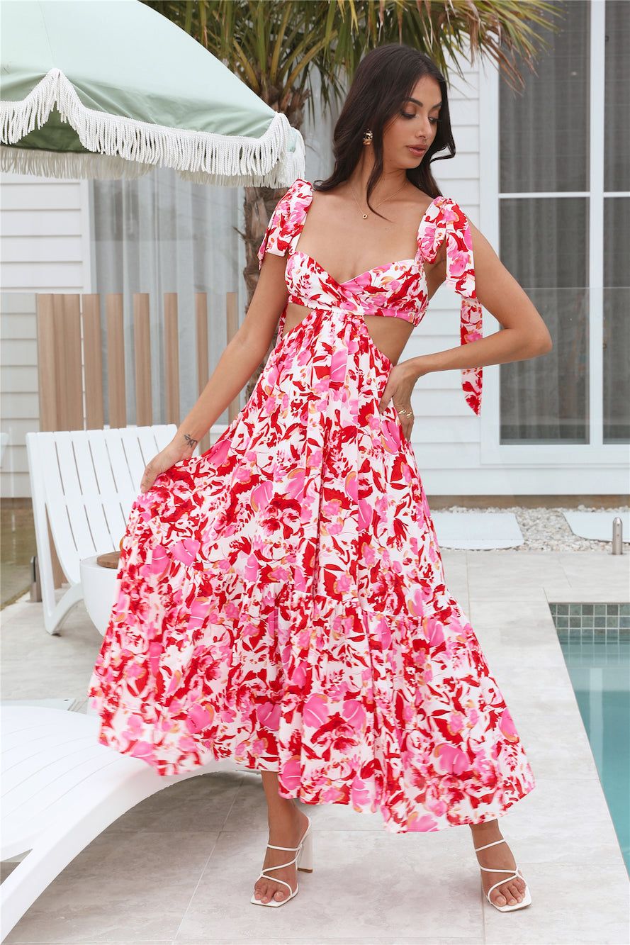 Classy Style Maxi Dress Red sold by Hello Molly product image thumbnail 2