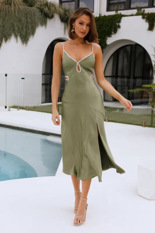 Time To Get Down Maxi Dress Green sold by Hello Molly