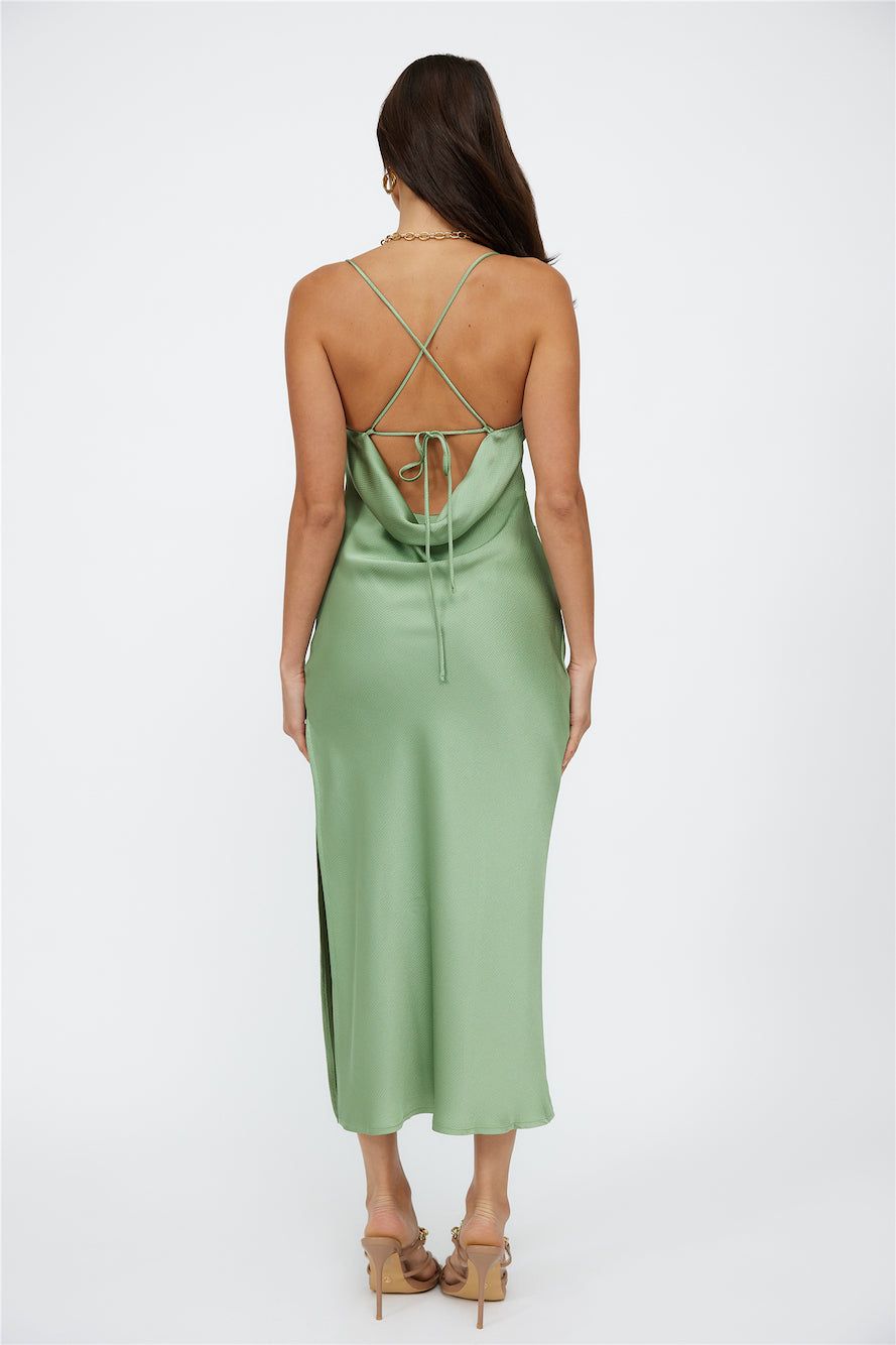 Streets of Paris Maxi Dress Green sold by Hello Molly product image thumbnail 5