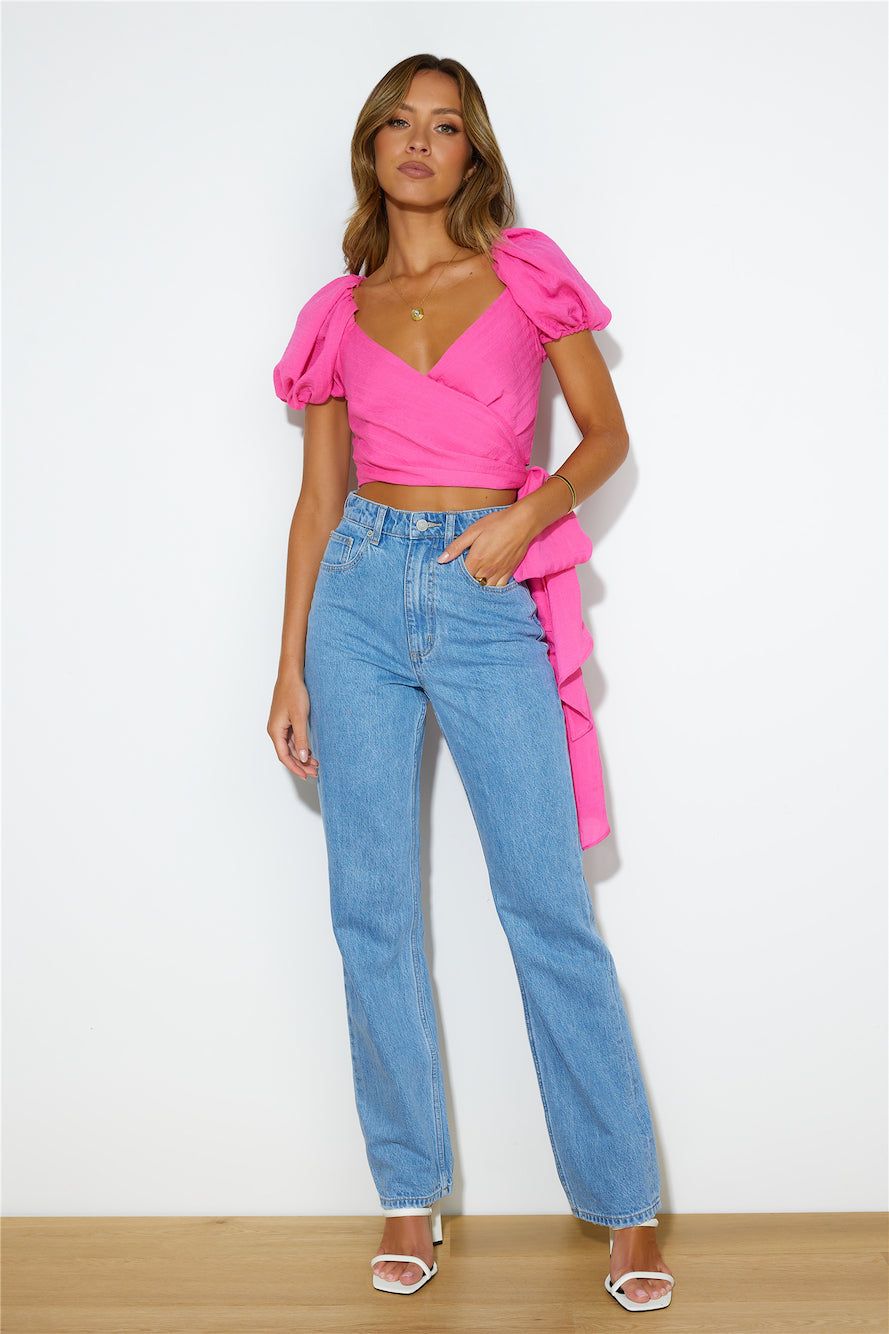 Puff Puff Crop Top Pink sold by Hello Molly product image thumbnail 5