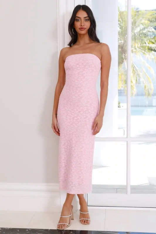 Refreshing Bliss Midi Dress Pink sold by Hello Molly