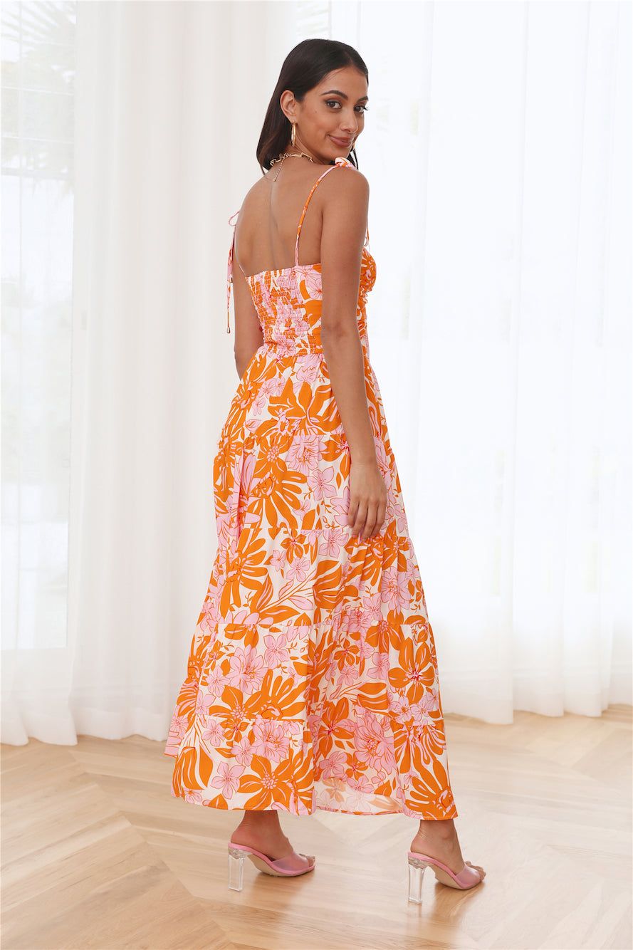 Summer Activity Maxi Dress Orange sold by Hello Molly product image thumbnail 4