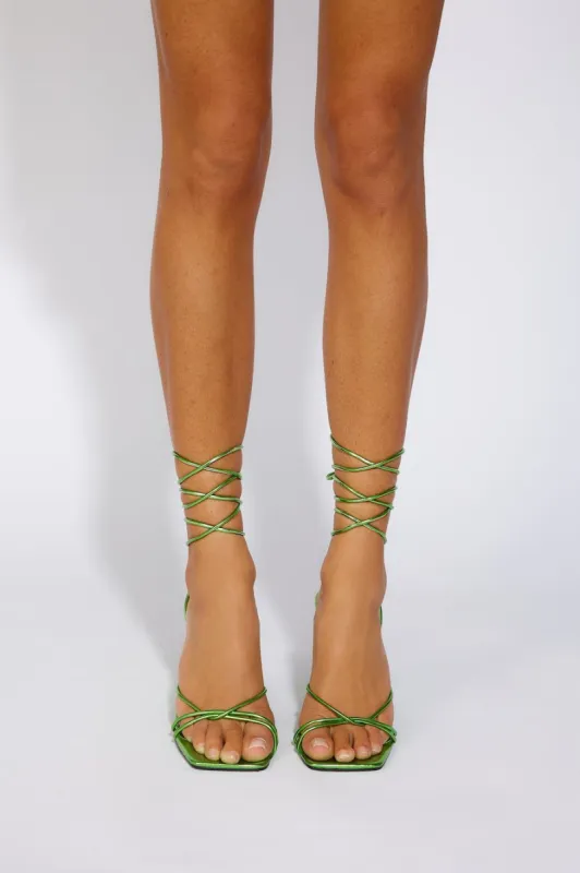 BILLINI Cyrus Heels Green Metallic sold by Hello Molly