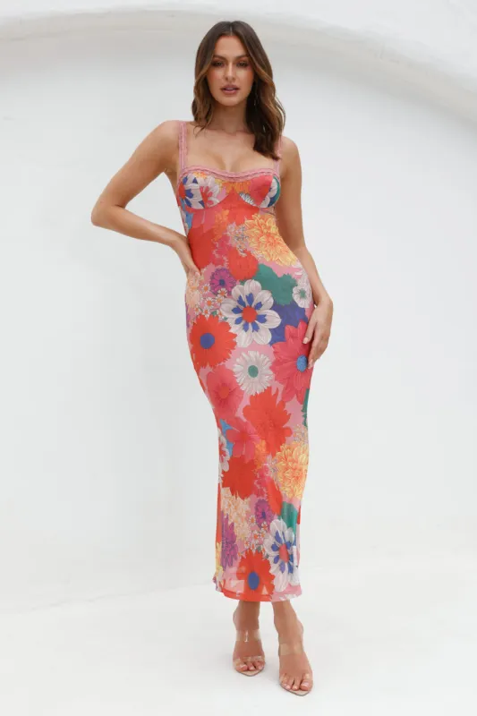 More To Make Mesh Maxi Dress Print sold by Hello Molly