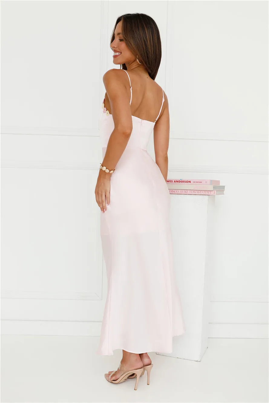 Daisy Friendship Satin Maxi Dress Pink sold by Hello Molly product image thumbnail 3
