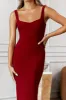 One Thing I Love Midi Dress Wine sold by Hello Molly