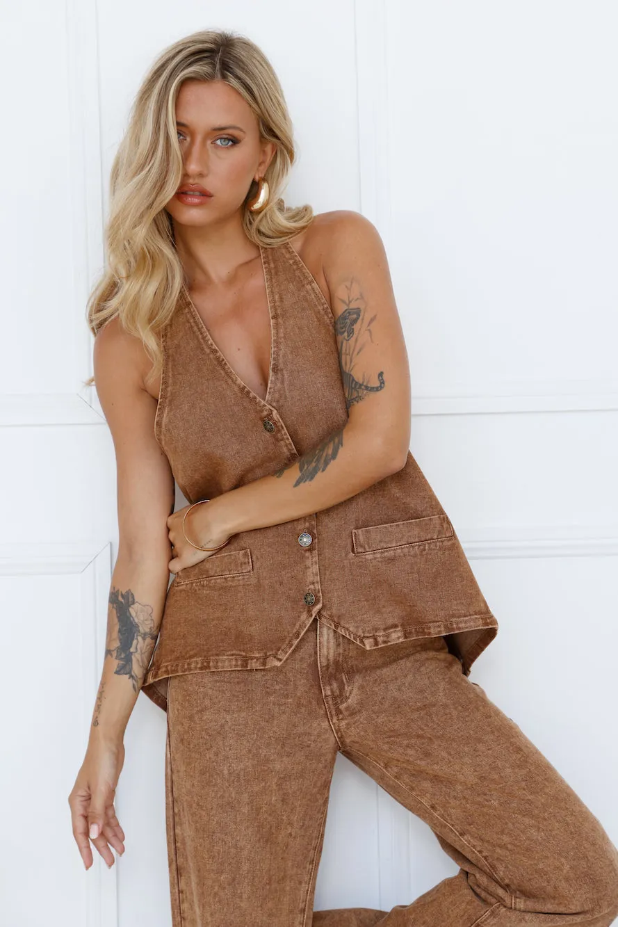 LIONESS Hills Halter Top Stonewash sold by Hello Molly product image thumbnail 2