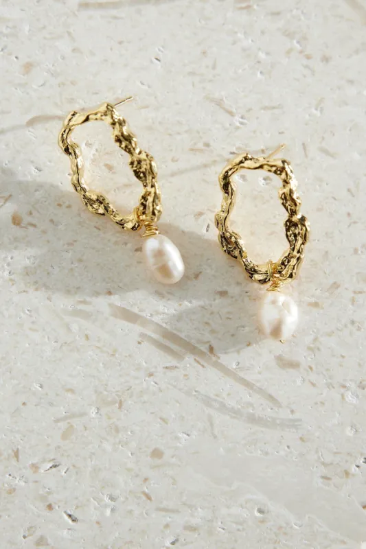 Delicate Love Earrings Gold sold by Hello Molly