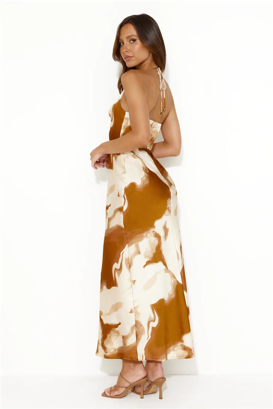 Like My Style Halter Maxi Dress Rust sold by Hello Molly product image thumbnail 5