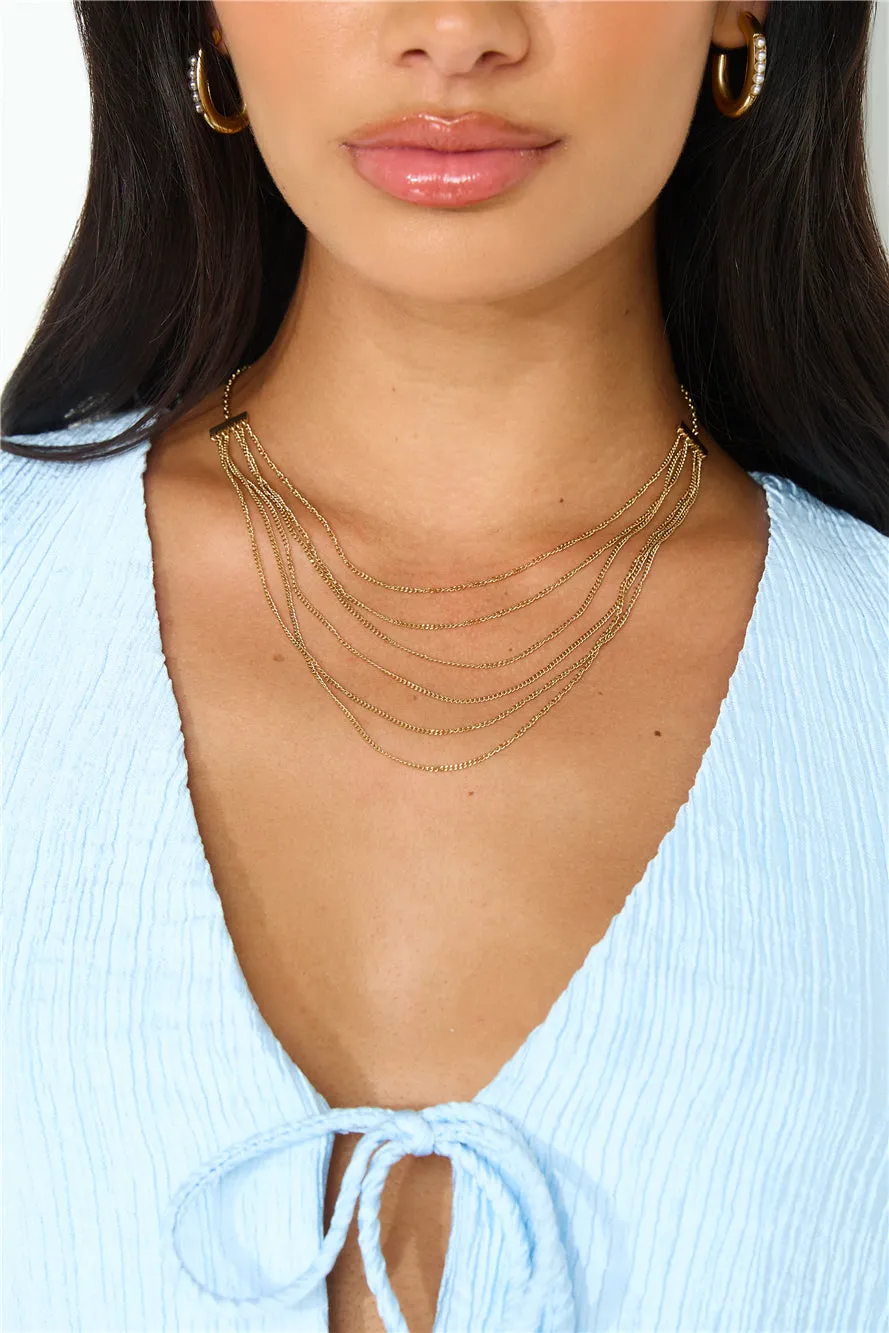 18k Gold Plated Goddess Past Necklace Gold sold by Hello Molly