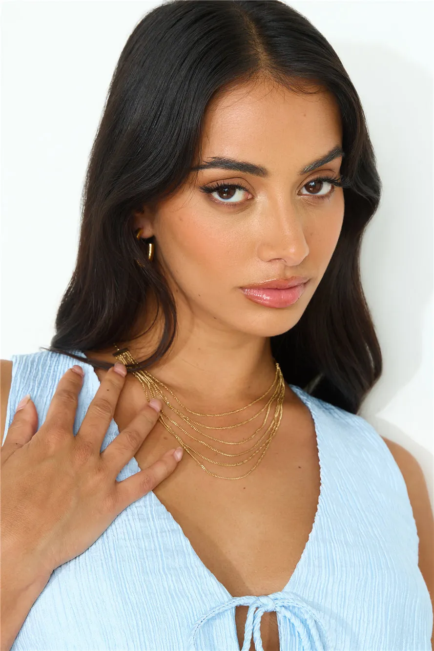 18k Gold Plated Goddess Past Necklace Gold sold by Hello Molly product image thumbnail 5