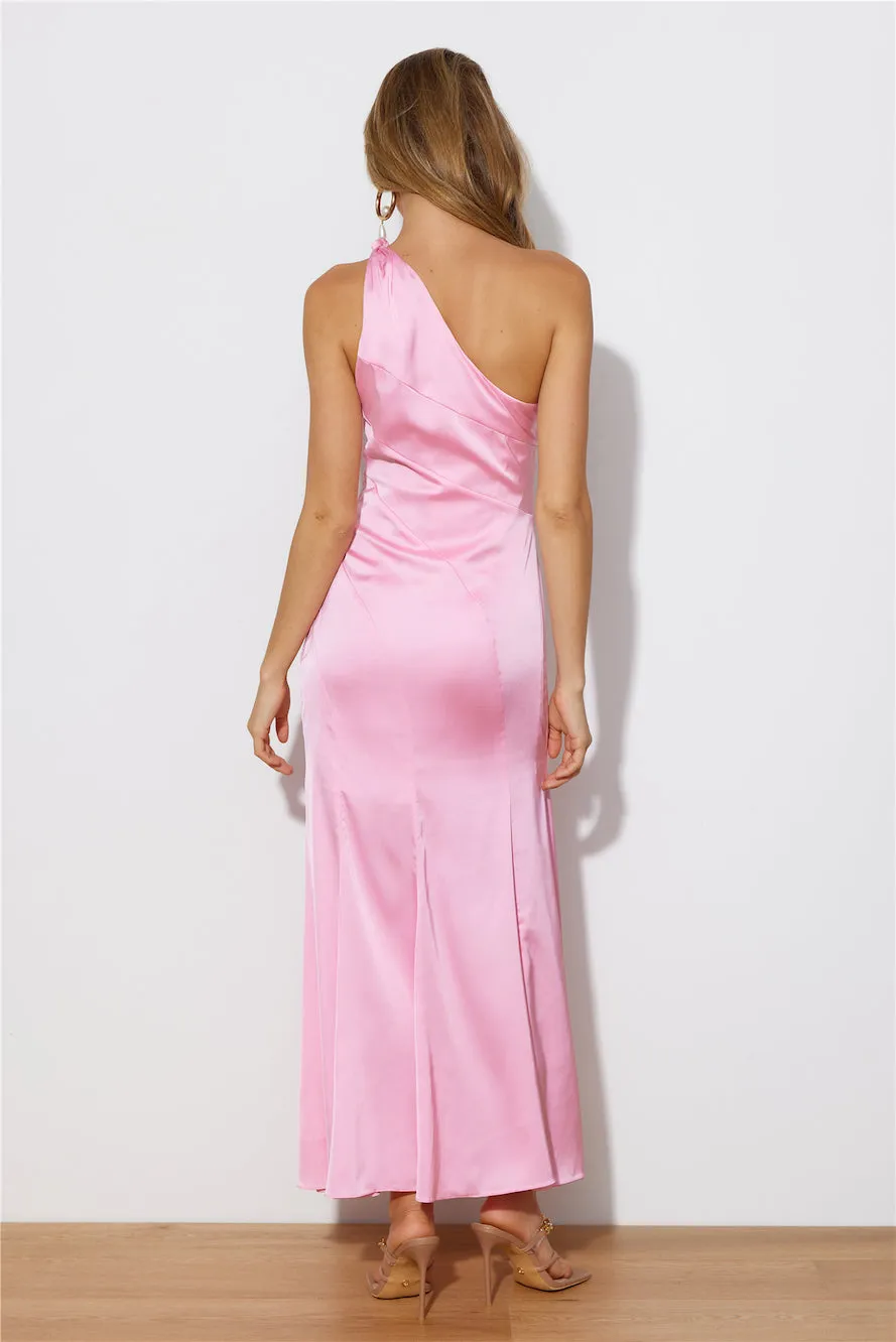 Silky Love Midi Dress Pink sold by Hello Molly product image thumbnail 4