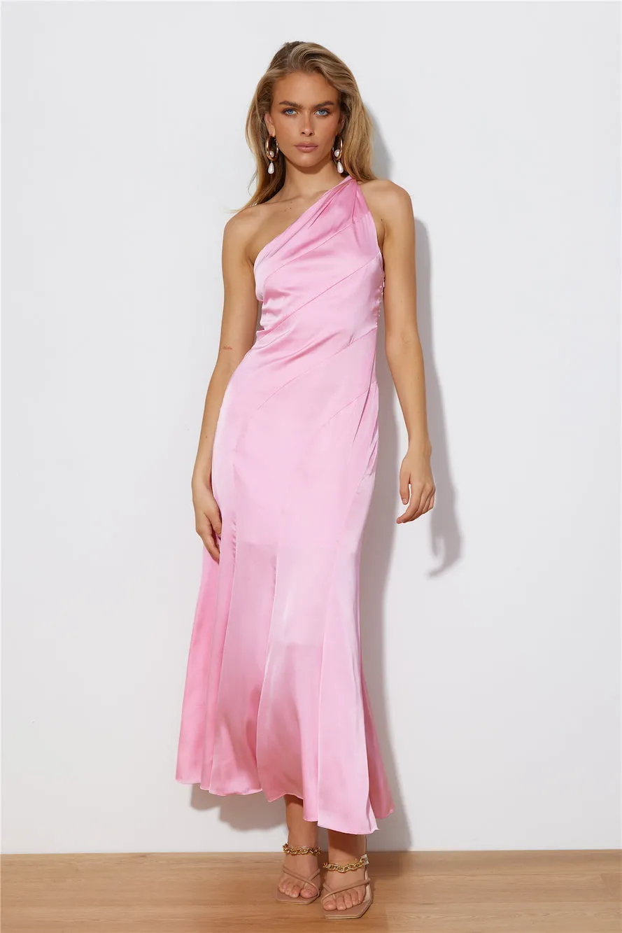Silky Love Midi Dress Pink sold by Hello Molly product image thumbnail 2