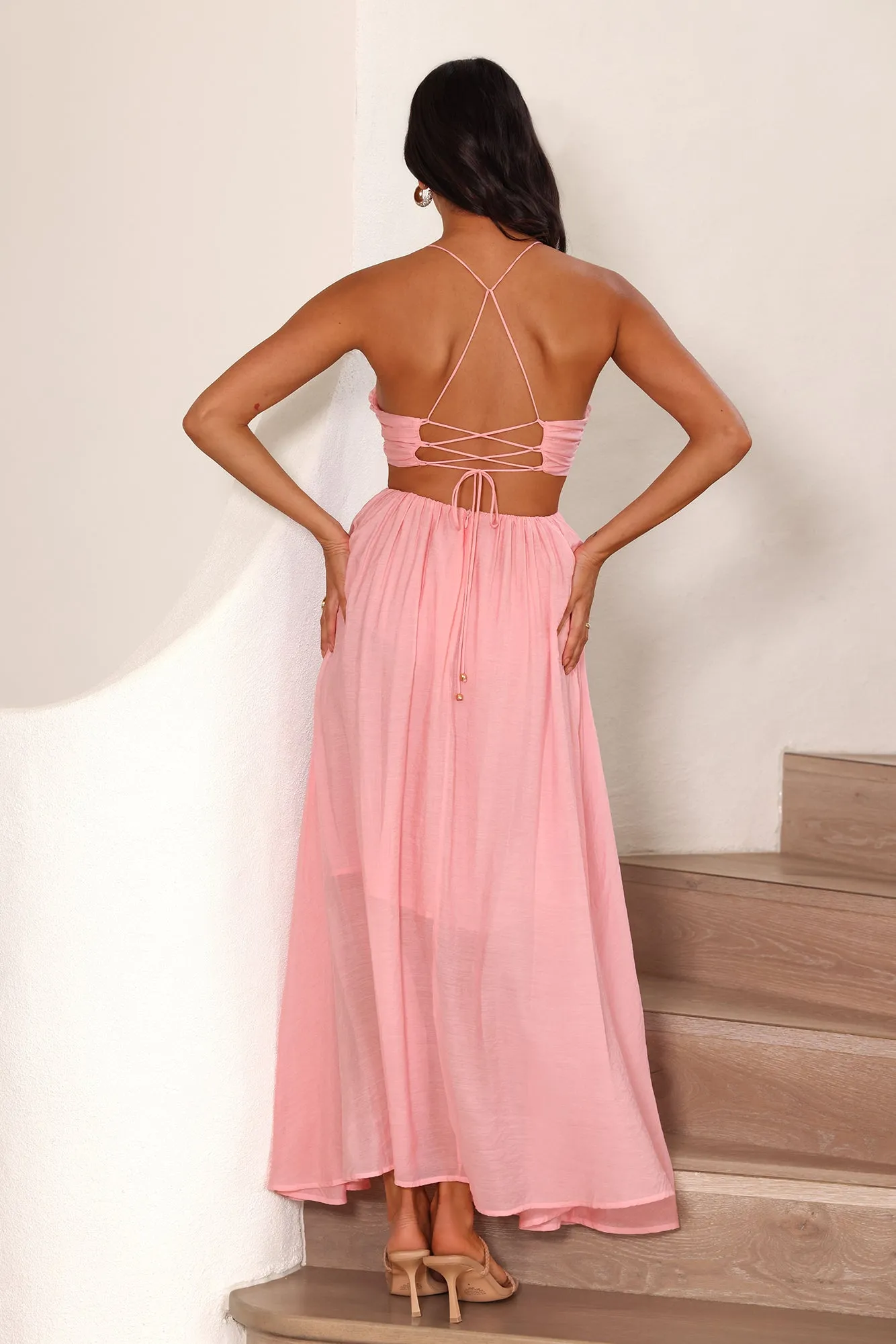 Frolicking Lover Maxi Dress Pink sold by Hello Molly product image thumbnail 5