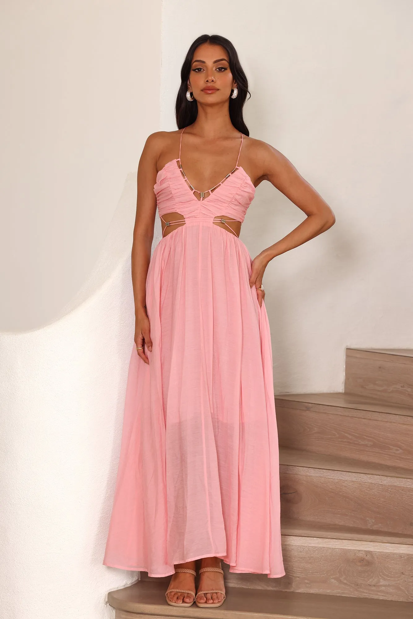 Frolicking Lover Maxi Dress Pink sold by Hello Molly product image thumbnail 2