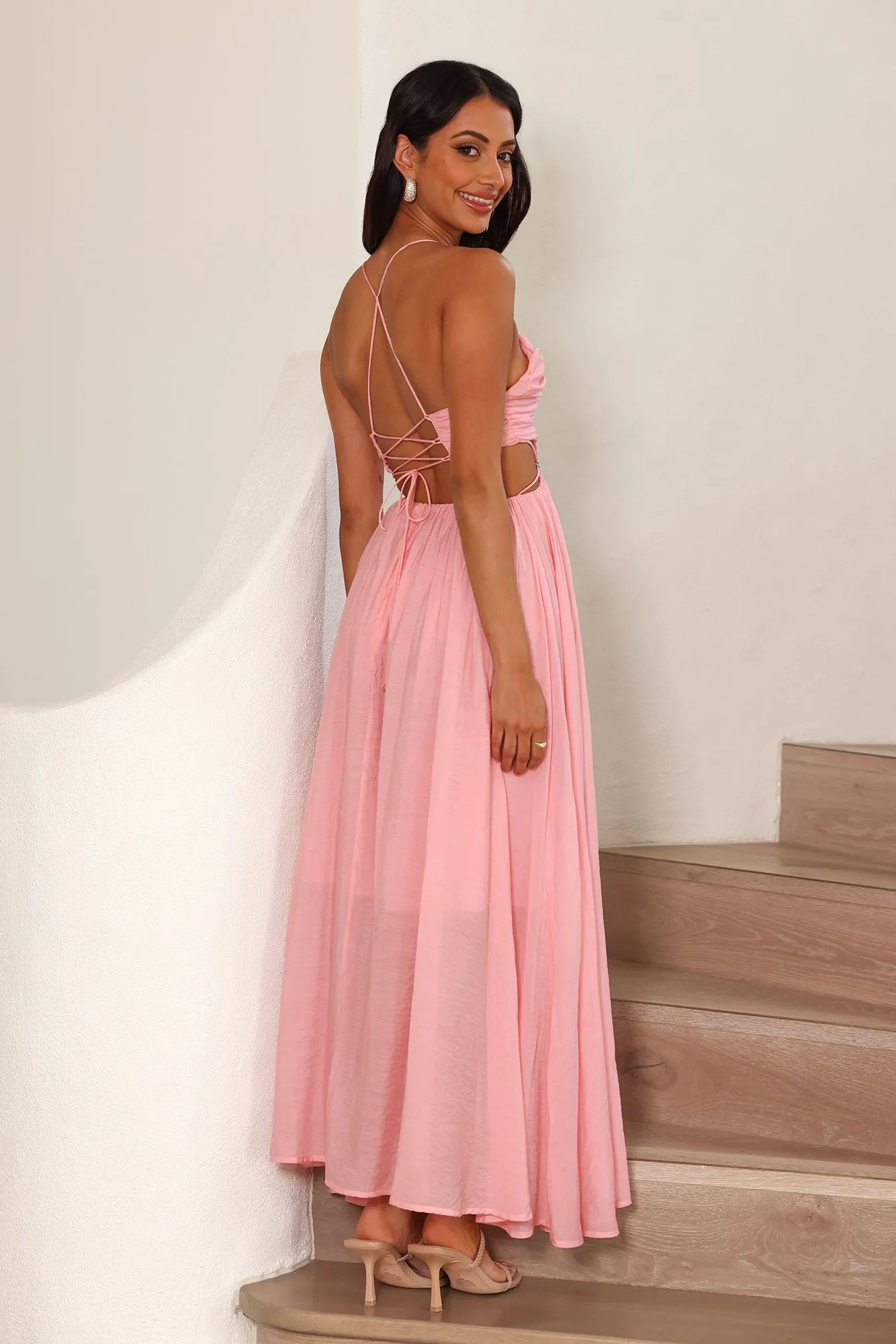 Frolicking Lover Maxi Dress Pink sold by Hello Molly product image thumbnail 4