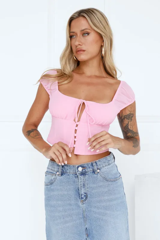 Sweetness Crop Top Pink sold by Hello Molly