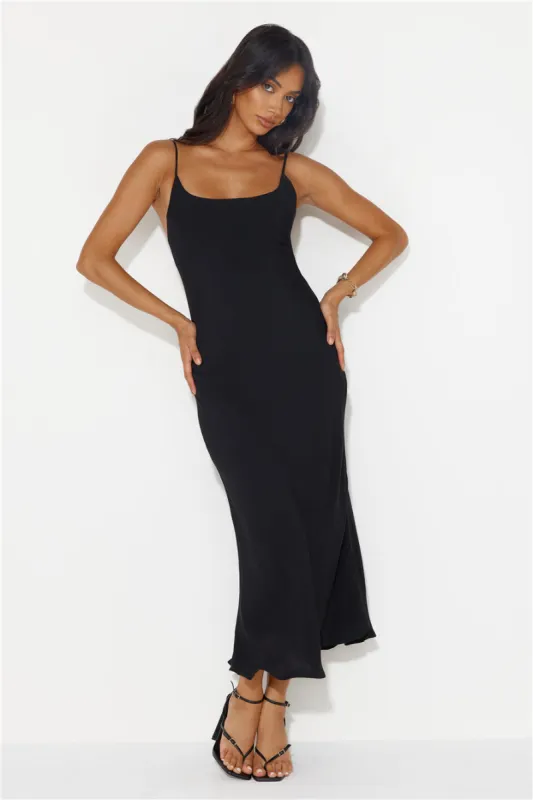 Proud Eyes Maxi Dress Black sold by Hello Molly
