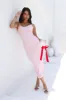 Soft And Dainty Lace Maxi Dress Pink sold by Hello Molly