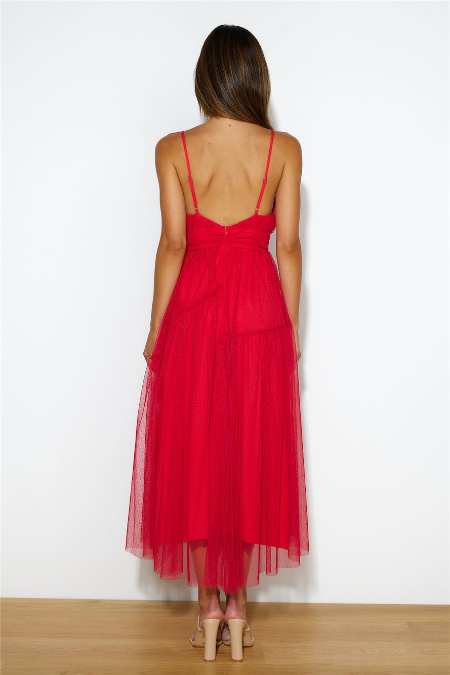 Be Seen In This Midi Dress Red sold by Hello Molly product image thumbnail 5