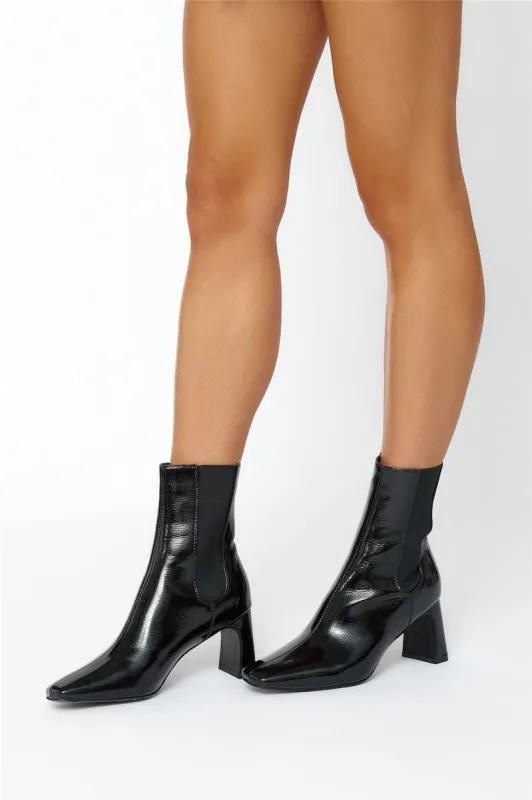 BILLINI Fernley Boots Black Patent sold by Hello Molly