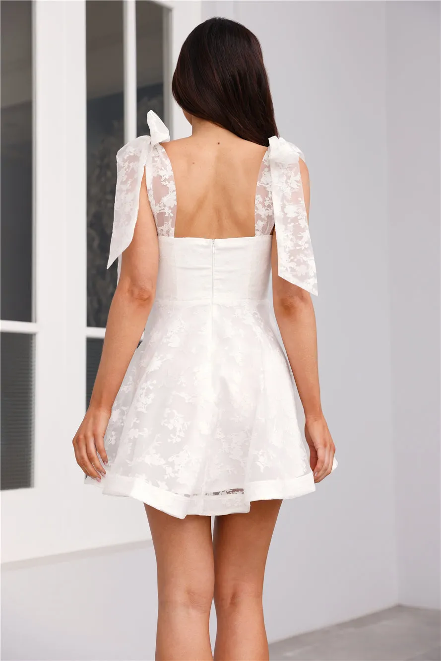 Sunlit Picnic Mini Dress White sold by Hello Molly product image thumbnail 5