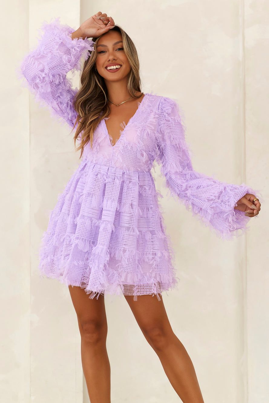 Mood For Fun Tulle Mini Dress Lilac sold by Hello Molly product image thumbnail 3