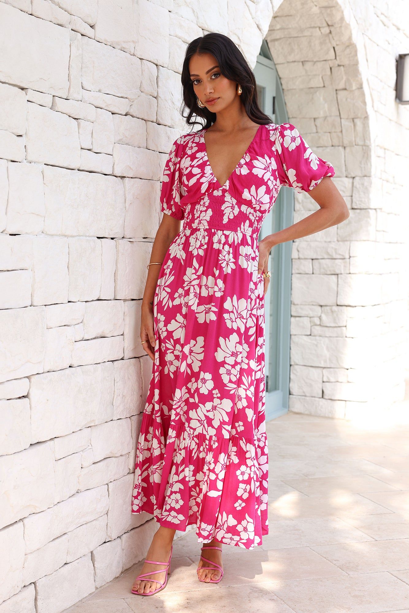 Five Star Style Maxi Dress Pink sold by Hello Molly