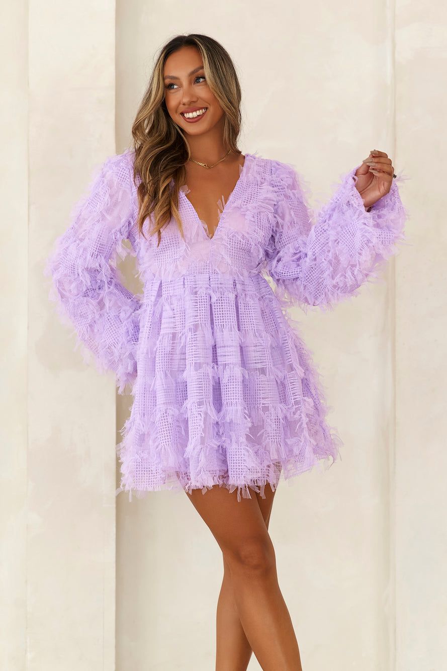 Mood For Fun Tulle Mini Dress Lilac sold by Hello Molly