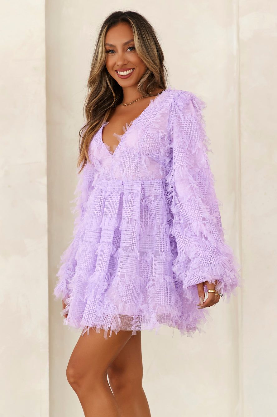 Mood For Fun Tulle Mini Dress Lilac sold by Hello Molly product image thumbnail 5