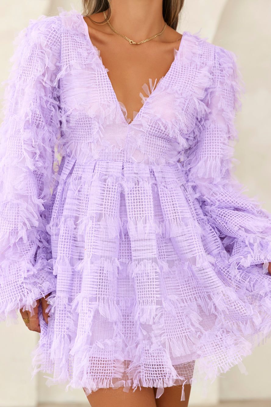 Mood For Fun Tulle Mini Dress Lilac sold by Hello Molly product image thumbnail 2