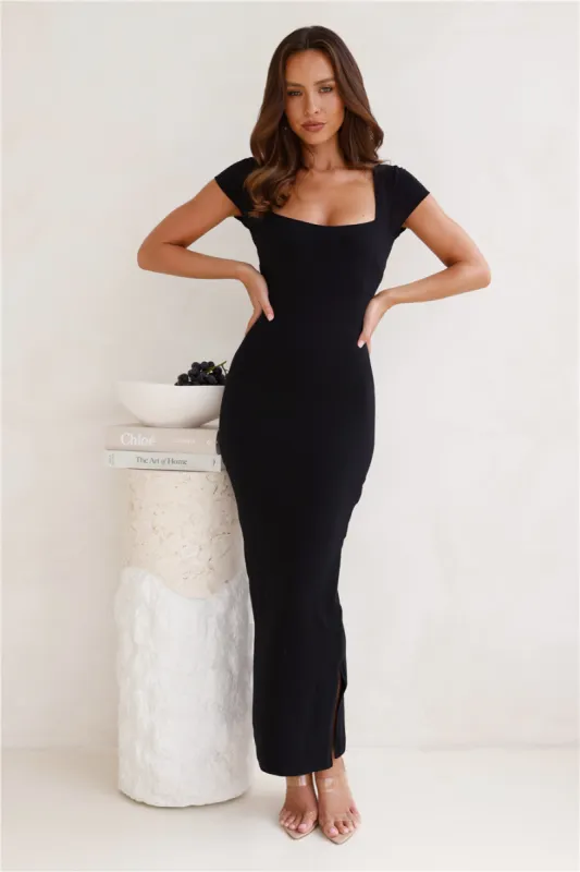 Essential Wear Midi Dress Black sold by Hello Molly