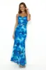 Design Worthy Mesh Maxi Dress Blue sold by Hello Molly